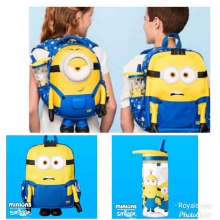 {BagShop} Smiggle Minion Backpack/Wallet Lanyard/Lunchbox Minion/Hardtop Pencil