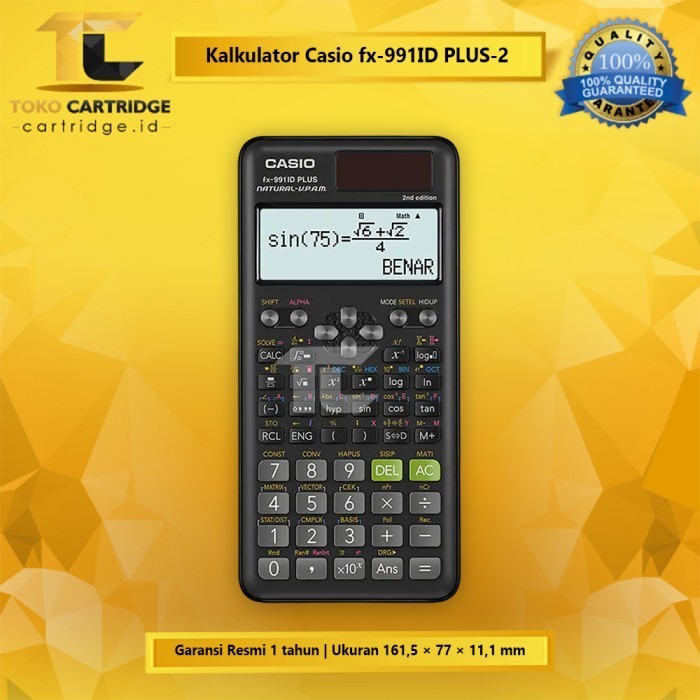 

Ready Kalkulator Scientific FX 991ID PLUS-2 Casio Calculator Ilmiah Original