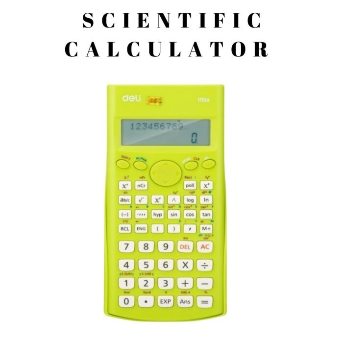 

Ready Deli Kalkulator Scientific 240 Fungsi DL1710