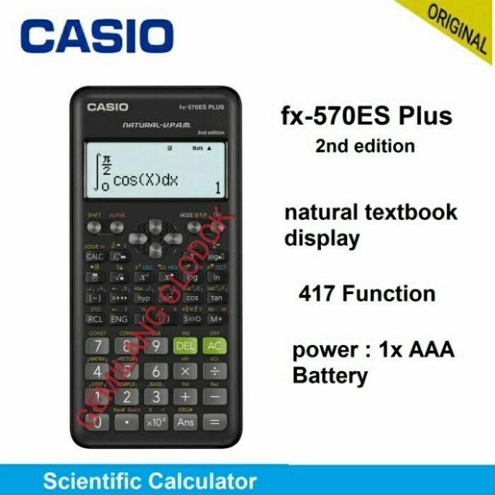

Ready CASIO FX-570ES PLUS NEW KALKULATOR - CALCULATOR SCIENTIFIC