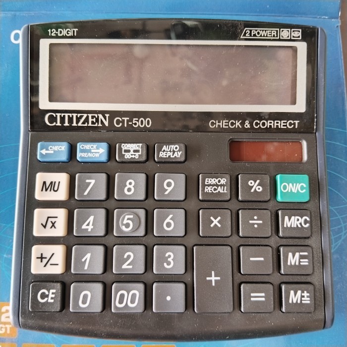 

Ready KALKULATOR CITIZEN ST-500J / ELECTRONIC CALCULATOR BESAR