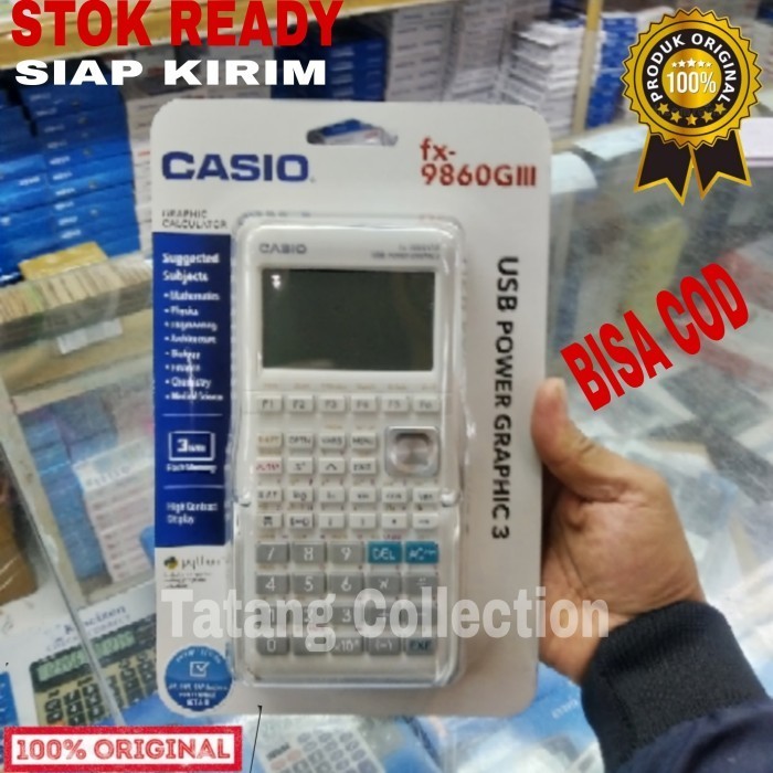 

Ready Kalkulator Casio Graphic fx 9860GII SD Garansi Resmi [212]