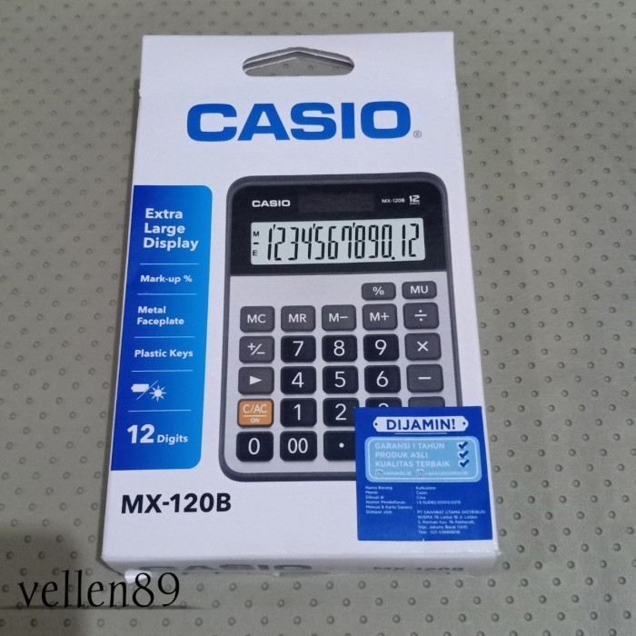 

Ready Kalkulator Casio MX-120B (12 digit) Original