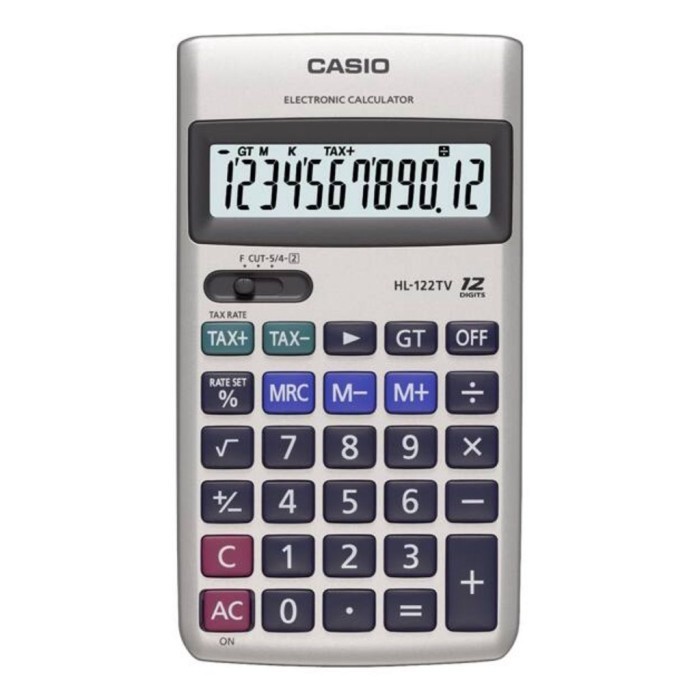 

Ready Kalkulator Casio Practical Calculator HL-122TV Original 12 Digit
