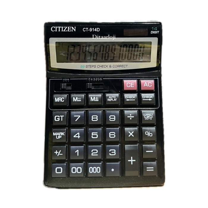 

Ready kalkulator meja dagang citizen CT-914D 14 digit ukuran angka besar