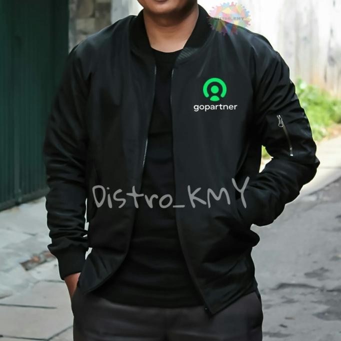 Fashion | Jaket Bomber Gojek Waterproof / Jaket Gopartner Terbaru Dari Gojek K22
