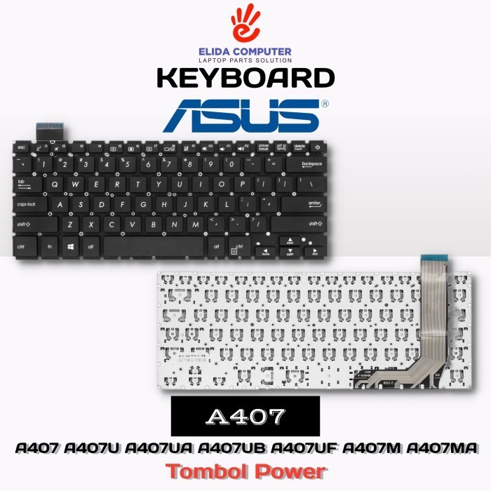 Keyboard Asus Vivobook X407 X407M X407Ma X407U X407Uf X407Ubr
