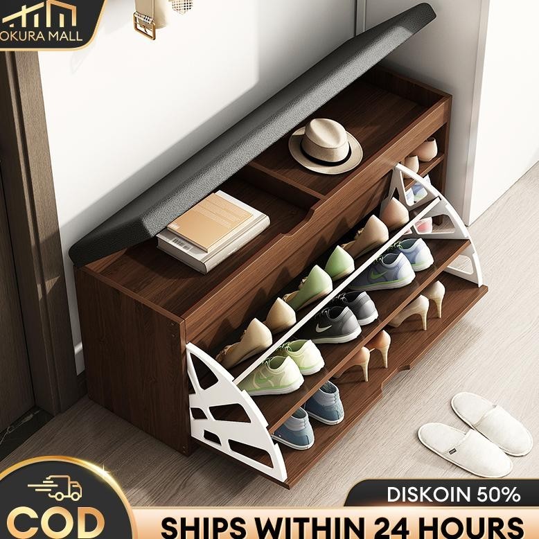 Rak Sepatu Duduk Rak Sepatu Susun Rak Sepatu Sofa Lemari Sepatu Kayu Minimalis Lemari Sepatu Dengan 