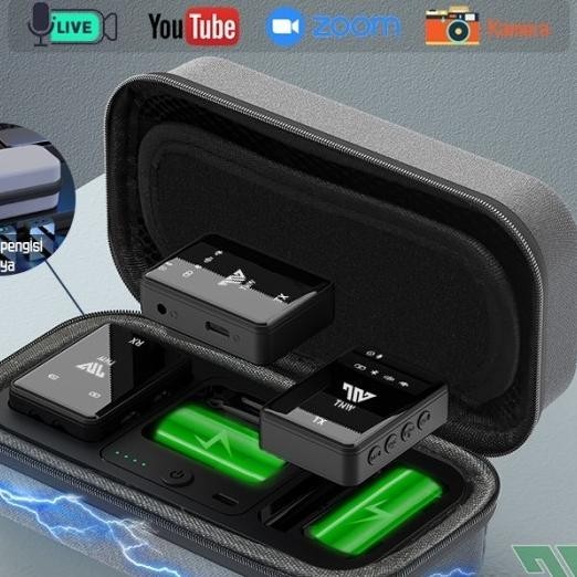 Tnw-N11 Crophone Wireless Dual Krofon Clip On C Hp & Charging