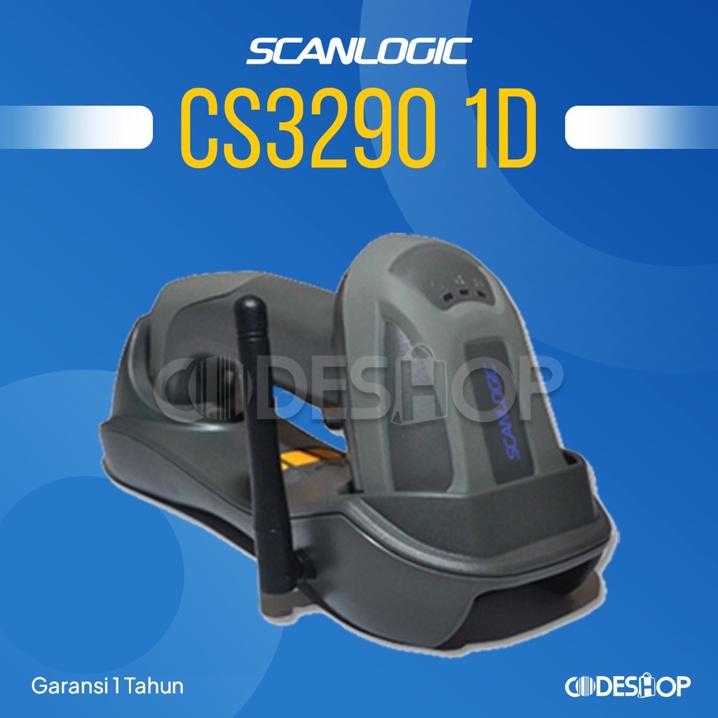 BARCODE SCANNER WIRELESS 1D SCANLOGIC CS 3290 USB & RS232 | CS3290