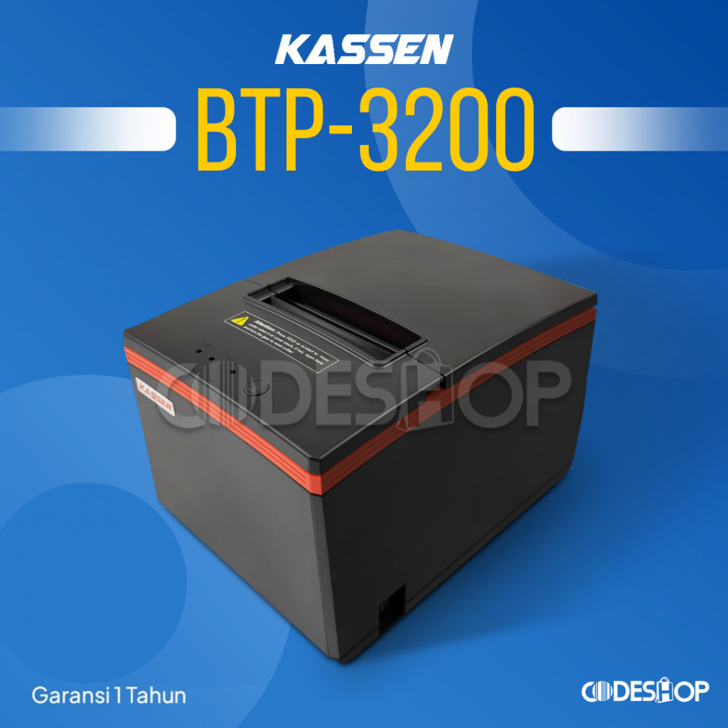 Printer Kasir Bluetooth KASSEN BTP 3200 Thermal 80mm AUTO CUTTER