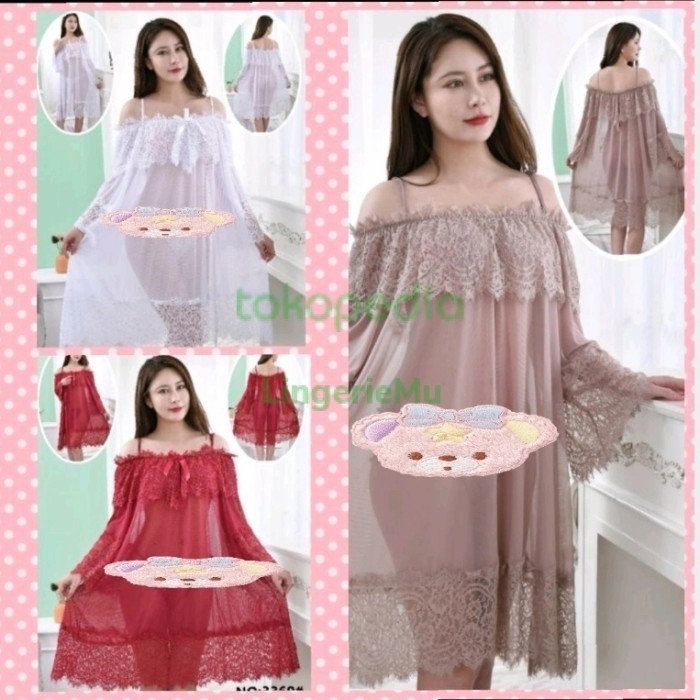 BIG SALE SABRINA DASTER LINGERI ALL SIZE JUMBO/LINGERI BIG SIZE TRANSPARAN