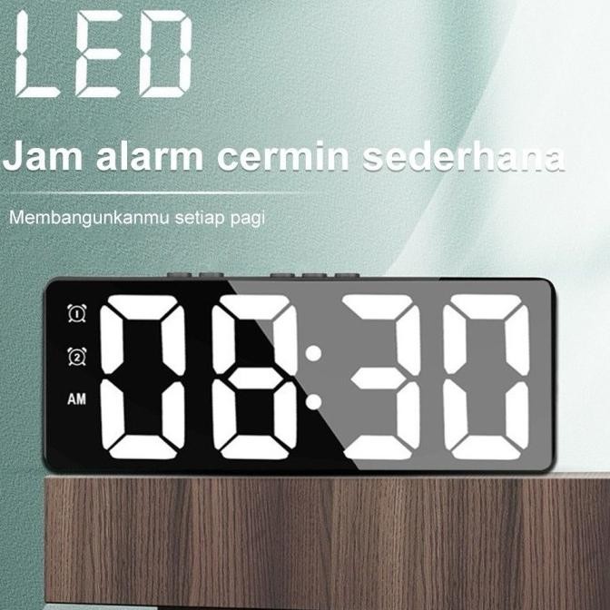 

Jam Alarm Dinding Meja Digital Clock LED New Model CM