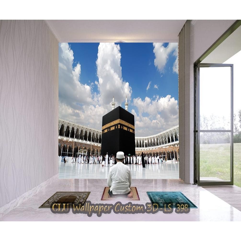 m-4 Wallpaper 3D Custom Islami, Stiker Walpaper Mushola Rumah Mihrab Masjid Original
