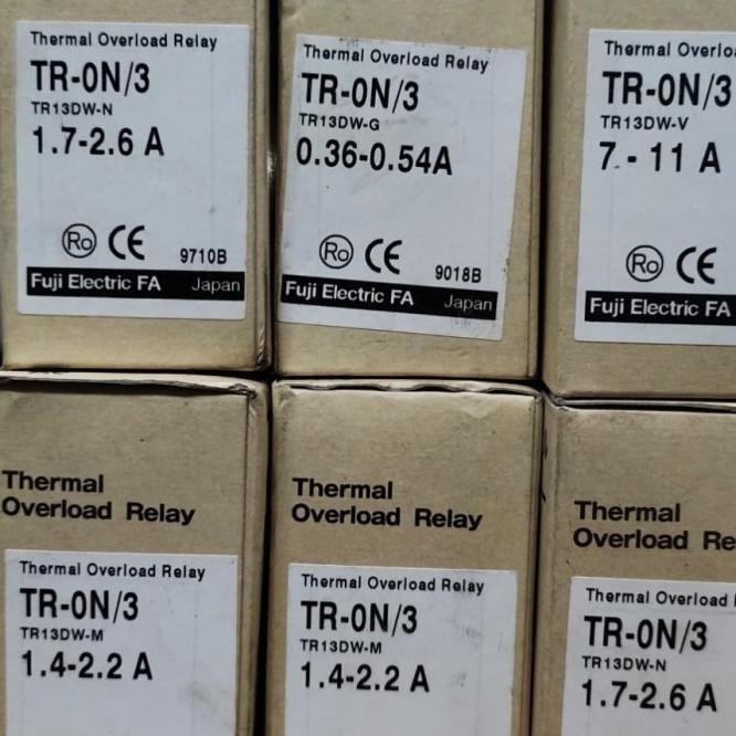 Thermal Overload Fuji Relay Overload Tr-0N/3 Fuji Electric