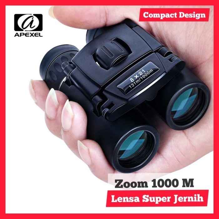 Teropong Lipat Jarak Jauh Kecil Kekeran Jernih Bagus 1000 Mtr 1Km