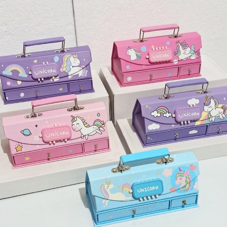 

er-6 HD Kotak Pensil Karton+Kode Kunci/Tempat Pensil/ Pensil Case Code/ Pin Murah