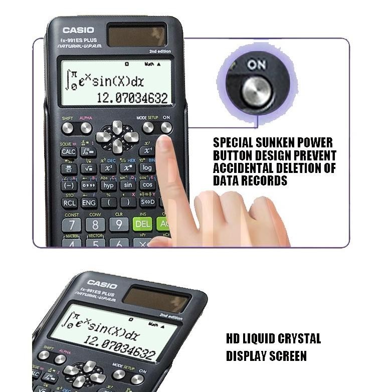 

Terbaru Kalkulator Scientific Casio ilmiah FX-991EX/991ES-Plus Calculator Scientific Casio Kalkulator Casio Scientific 417 Fungsi/Dua Sumber Tenaga Baterai Dan Tenaga Matahari/40 Konstanta Rumus Viral