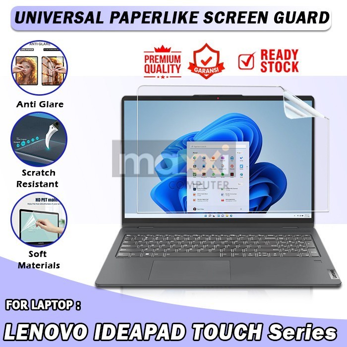 Paper Like Anti Gores Laptop Lenovo Ideapad Flex Touch 13 14 15 Inch