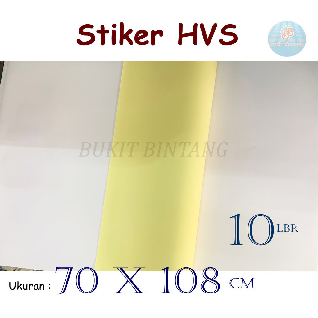 

Stiker HVS Doff / tidak kilat Ukuran PLANO 70 x 108 Cm , 10 Lembar
