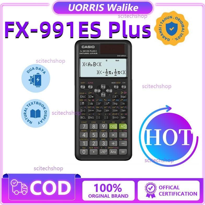 

Ok75 COD STOCK CASIO FX-991ES Plus2 - Kalkulator Sekolah/Kuliah - Scientific/Saintifik - 417 fungsi Hemat