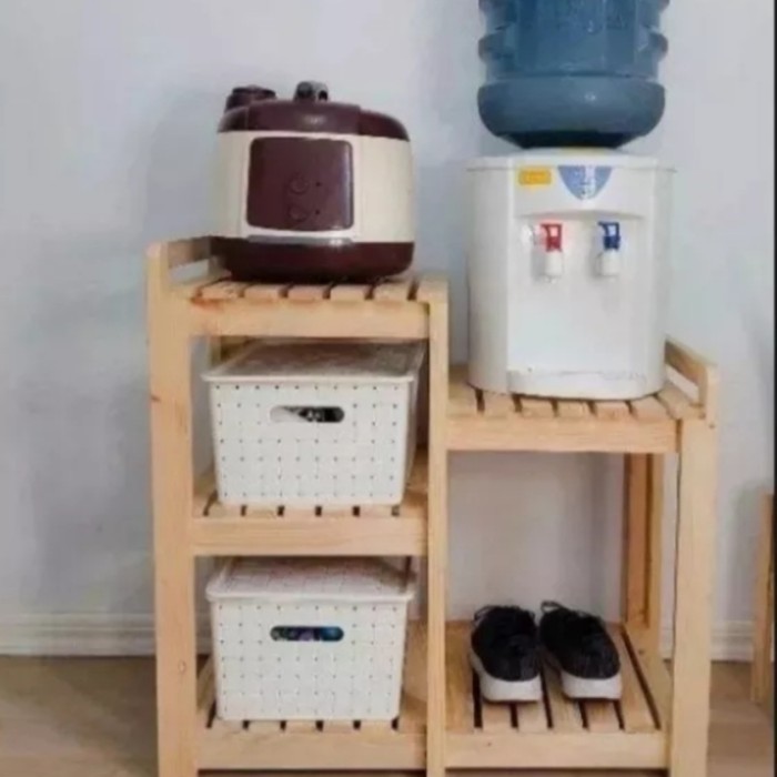 rak dispenser galon dan rak magicom 5 susun