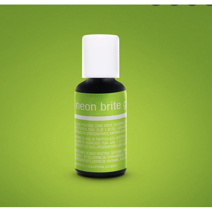 

Terlaris Neon Brite Green Chefmaster / Liqua gel Food coloring SALE