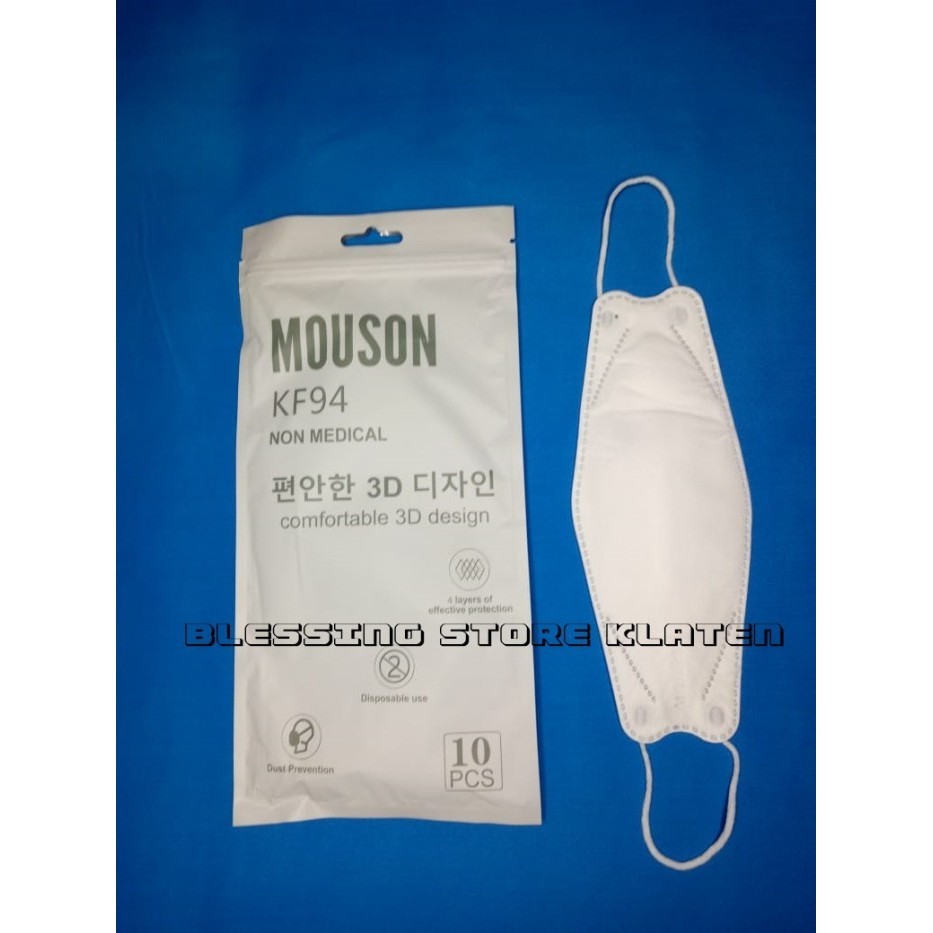 @#@#@#] MASKER MOUSON KF 94 PUTIH / MASKER ANTI VIRUS KF 94 / MASKER KESEHATAN