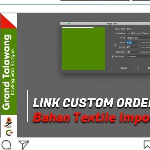 Cetak Tc / Umbul Umbul Kain / Printing Spanduk Kain Custom Size