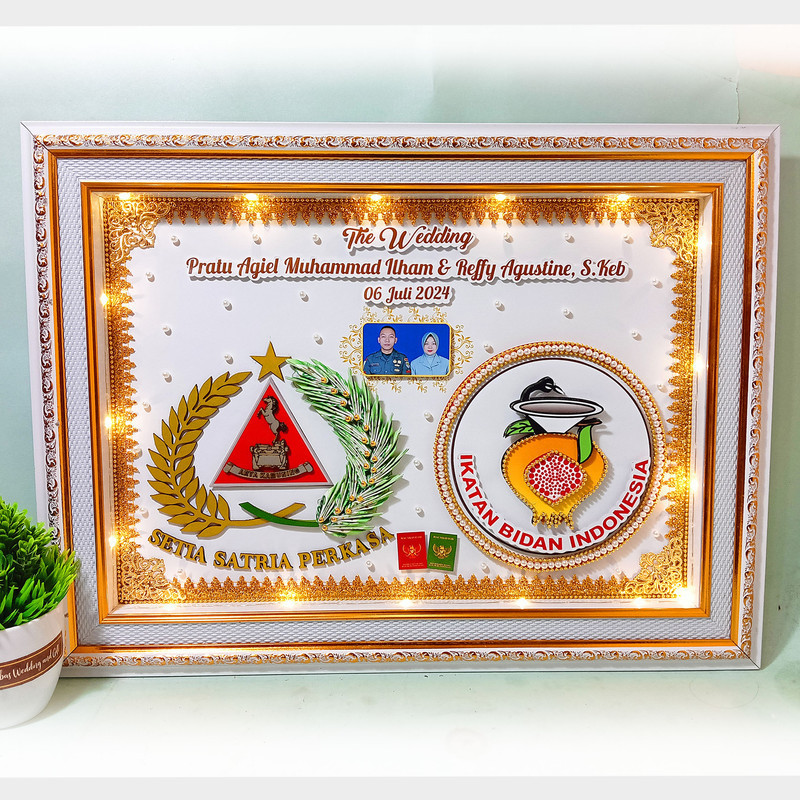 mahar seserahan pernikahan logo tni polisi abdi negara TNI AD AU AL