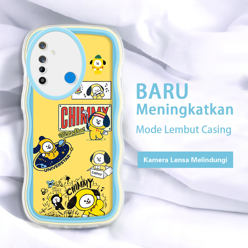 Realme 5 5i 5s 6 6i 6S 7i C17 8 8i 9 11 pro plus 9i  Casing Ponsel  Pola Cute BTS 21  warna-warni ge