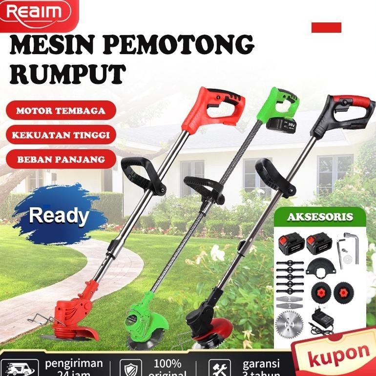 36V/12V/24V Mesin potong rumput batrai Mesin pemotong rumput Mesin potong rumput listrik Pemotong Ru