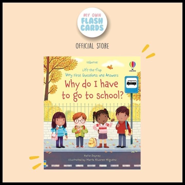 

Usborne Why Do I Have To Go To School  Board Book Education Children