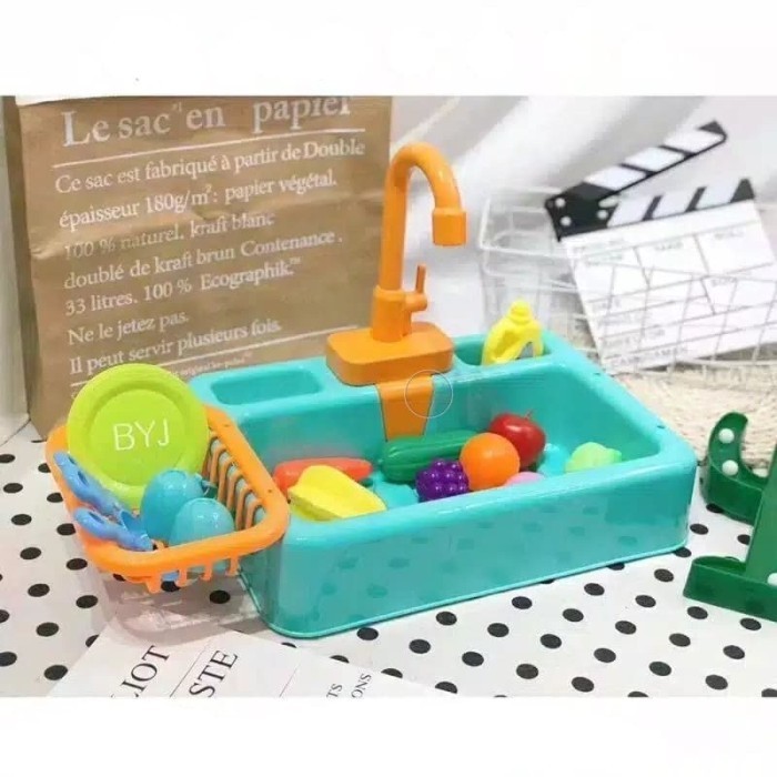 Mainan Anak Cuci Piring - Diswashing Sink Wastafel Cuci Piring Mainan