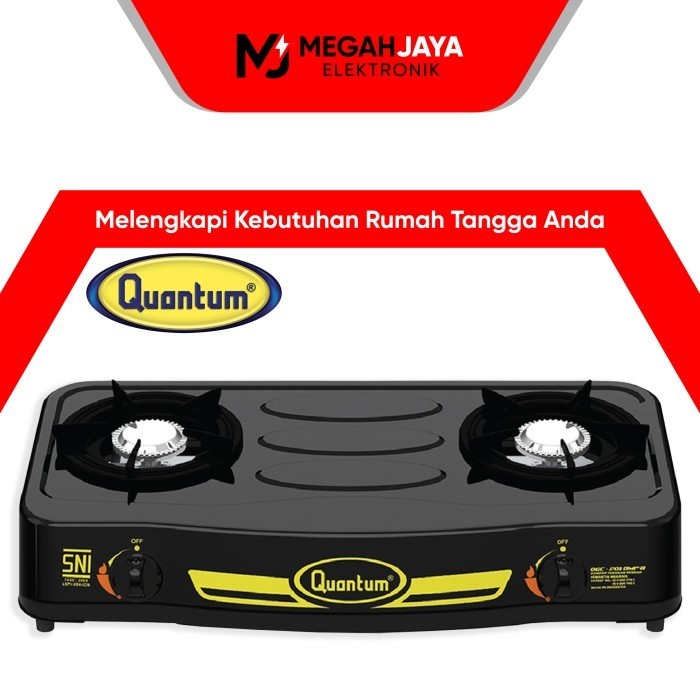 QUANTUM KOMPOR QGC-201DMPB / QGC 201DMPB (2 TUNGKU) GARANSI RESMI