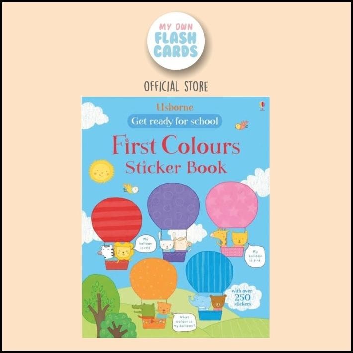 

Usborne First Sticker Book - Colours - Buku Import Sticker Warna Kids
