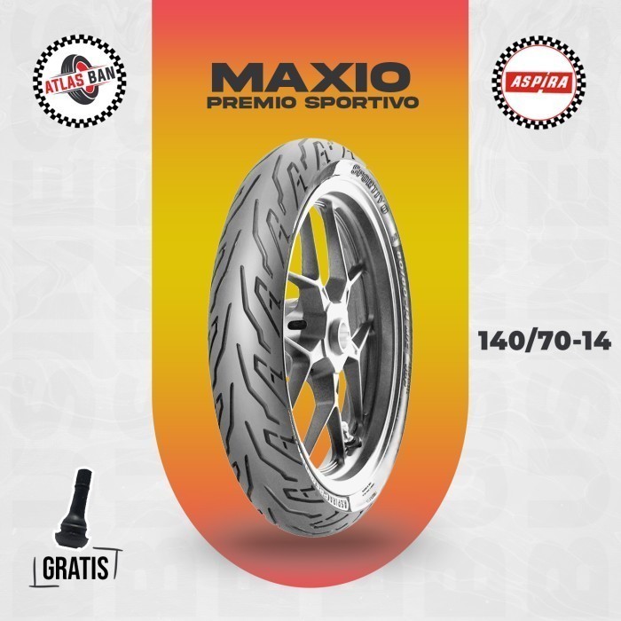 Ban Tubeless Motor YAMAHA AEROX ASPIRA PREMIO SPORTIVO 140/70 Ring 14