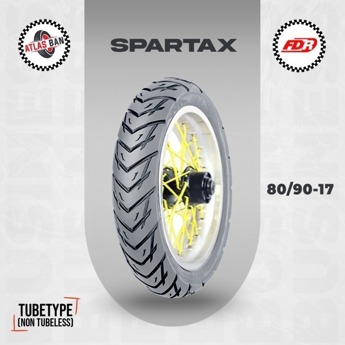 Ban Motor Bebek FDR SPARTAX 80/90 Ring 17 Non Tubeless TERMURAH (FREE WRAPPING)