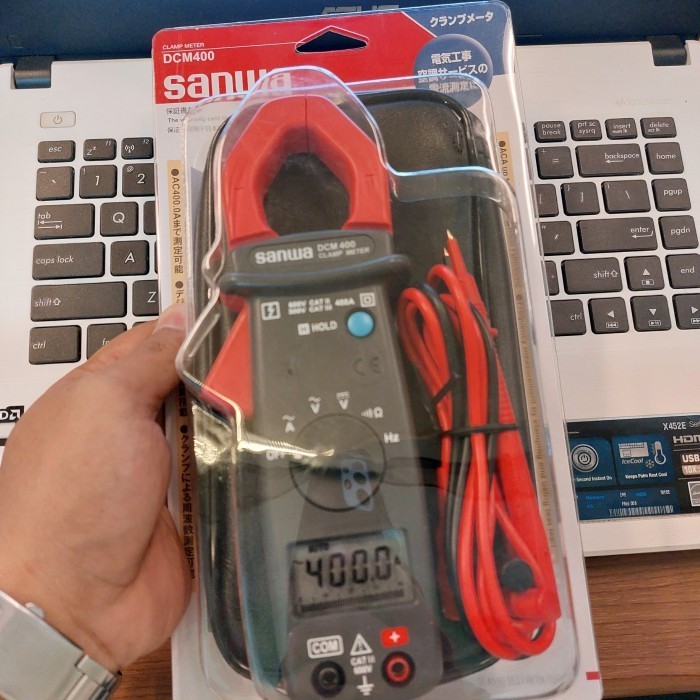 Tang Ampere Sanwa Dcm 400 Digital Clamp Meter