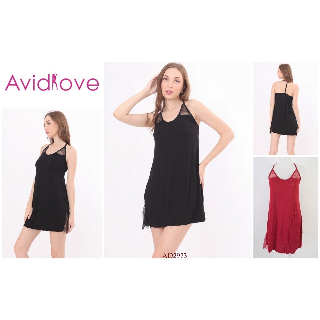 Baju Tidur / Lingerie Wanita Avidlove Tanpa Busa Mix Hias Lace Premium Sexy Pakaian Dalam Ad2973