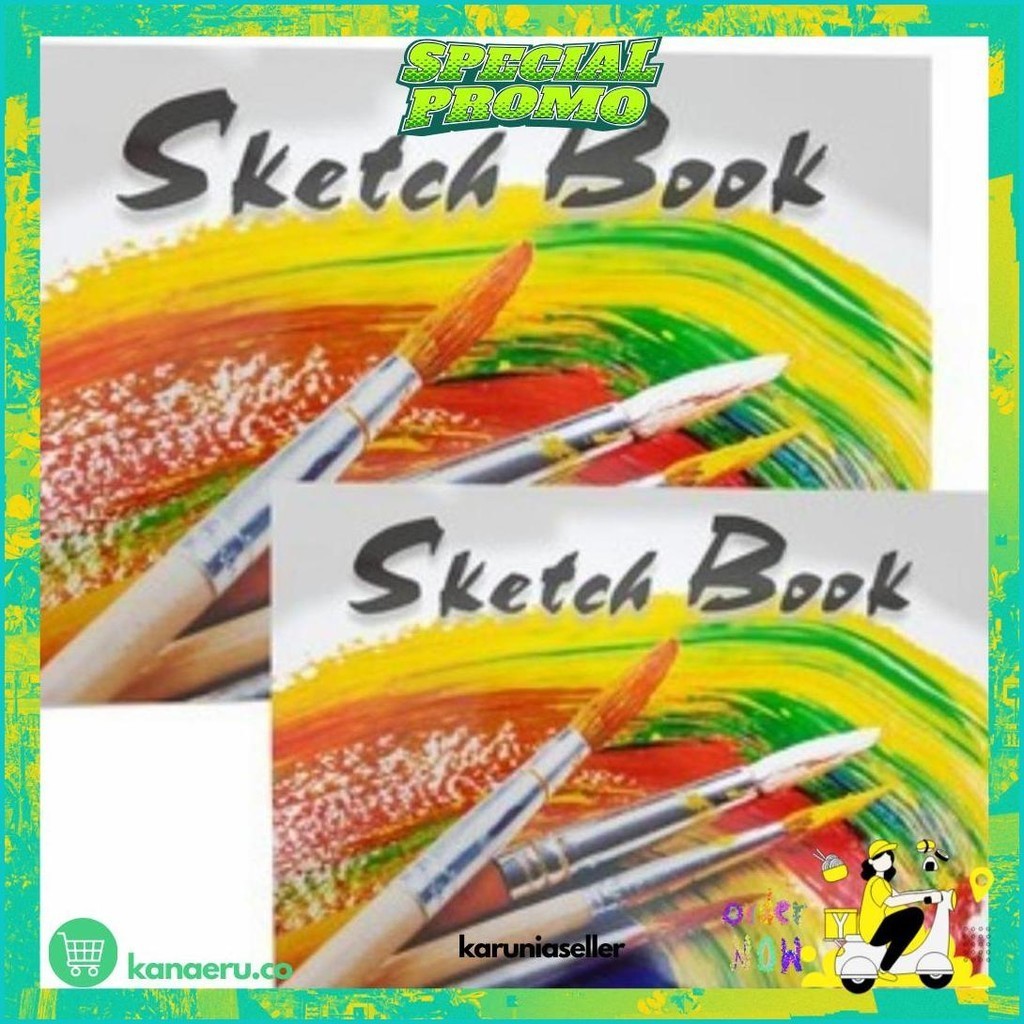 

(Dyi) Sketch Book Kiky / Buku Gambar Sketsa A3 Isi 50 Lembar