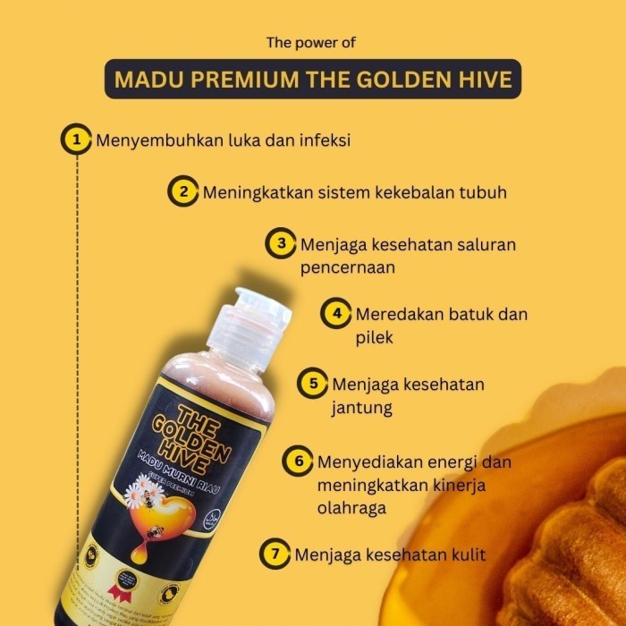 

12 Botol Madu hutan asli akasia carpa - The Golden Hive
