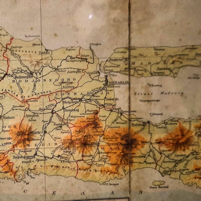 Ars Original Peta Kuno Jawa Era Kolonial