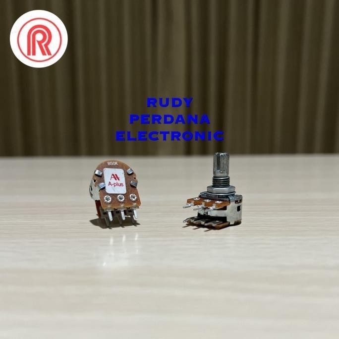 >>>>>] POTENSIO 50K 50 K OHM STEREO ROTARY KLIK AS PENDEK A-PLUS APLUS ALPHA