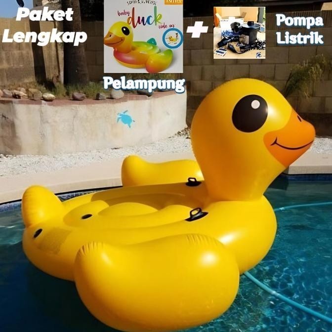 Intex 57556 Pelampung Renang Intex Duck Ride On Ban Renang Bebek Besar