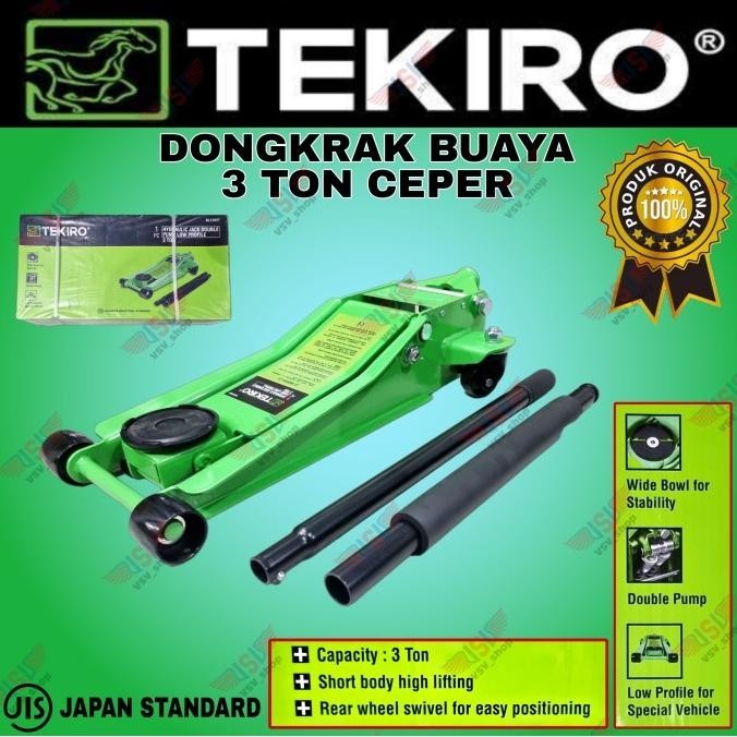 TEKIRO DONGKRAK BUAYA 3TON CEPER DONGKRAK BUAYA 3T DOUBLE PUMP