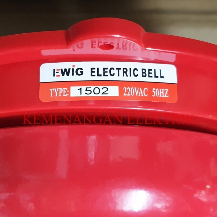 Terry Ewig Round Bell / Bel Kring / Alarm 6" 150Mm / Bel Sekolah Pabrik