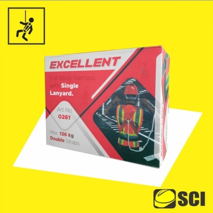 FULL BODY HARNESS SINGLE HOOK EXCELLENT / SAFETY HARNESS SINGLE HOOK