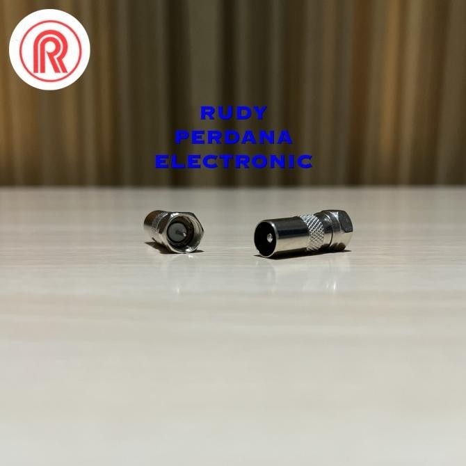 favorit] JACK ANTENA TV TELEVISI MALE COWOK LAKI DRAT KONEKTOR F BESI JARUM