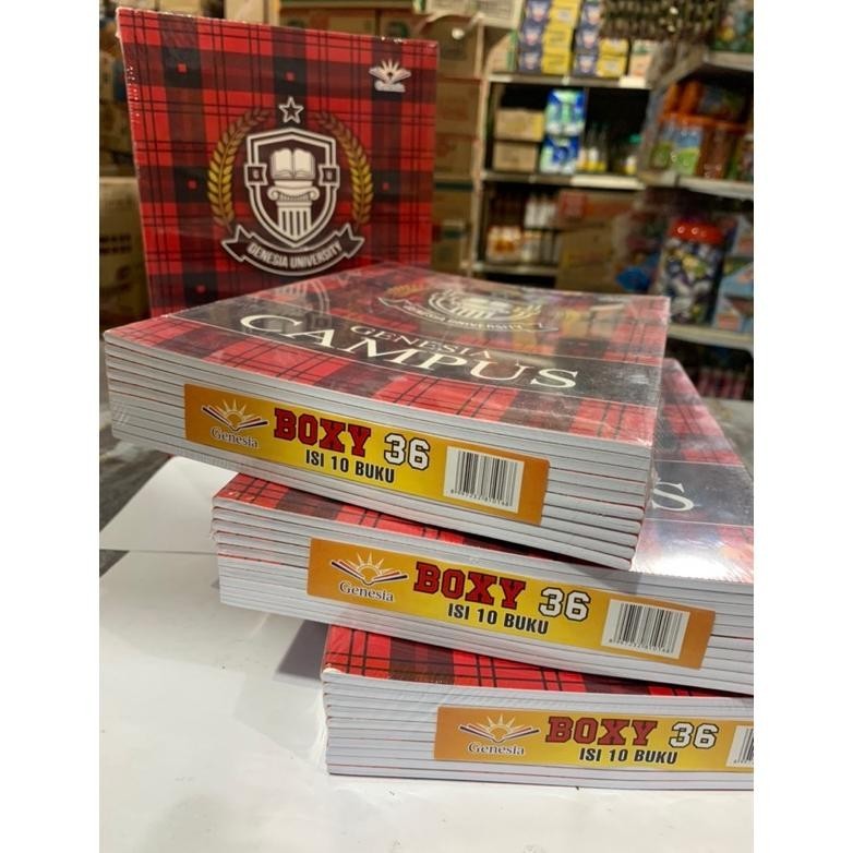 

Buku campus boxy 36 lembar isi 10 pcs (genesia)/Buku Panjang Besar BISA COD